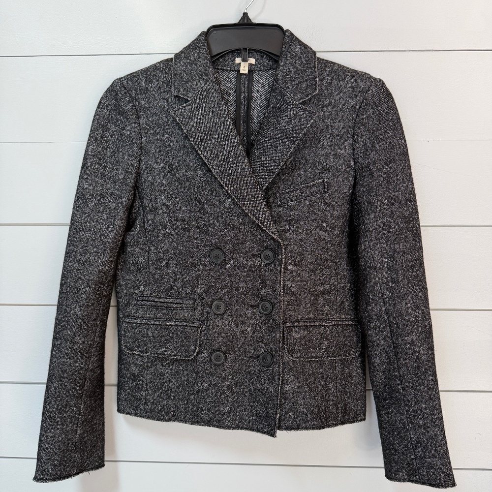 J. Crew Ladies Double Breasted Jacket Blazer Size 0